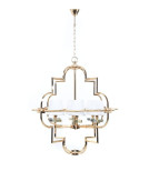 Подвесная люстра Lumina Deco Baltimore LDP 8020-6 GD+WT Подвесная люстра Lumina Deco Baltimore LDP 8020-6 GD+WT