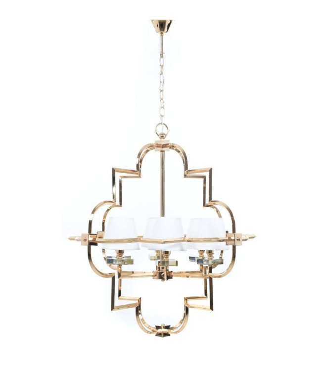 Подвесная люстра Lumina Deco Baltimore LDP 8020-6 GD+WT Подвесная люстра Lumina Deco Baltimore LDP 8020-6 GD+WT