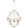 Подвесная люстра Lumina Deco Baltimore LDP 8020-6 GD+WT Подвесная люстра Lumina Deco Baltimore LDP 8020-6 GD+WT