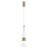 5043/12L L-VISION ODL24 435 глянц.золото/прозрачный/металл/стекло Подвес LED 12W 3000K 1334Лм LUMP