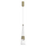 5043/12L L-VISION ODL24 435 глянц.золото/прозрачный/металл/стекло Подвес LED 12W 3000K 1334Лм LUMP