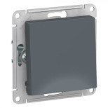 Переключатель одноклавишный Schneider Electric Atlas Design перекрестный, грифель