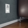 Рамка из стекла на 2 поста Favorit белый матовый W0021105