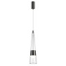 5044/12L L-VISION ODL24 435 глянц.темн.хром/прозрачный/металл/стекло Подвес LED 12W 3000K 1334Лм LUMP