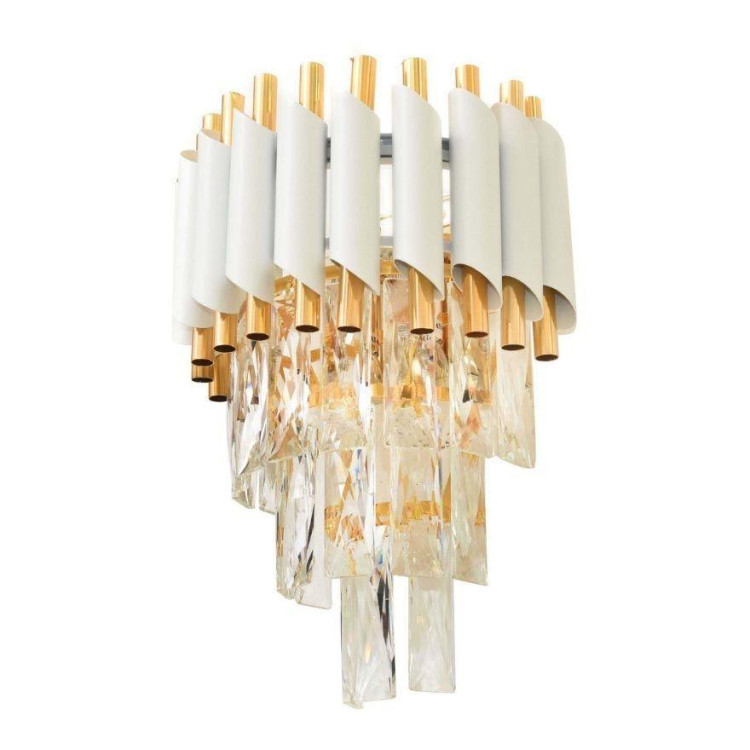 Настенный светильник Lumina Deco Funneli LDW 6003-2 WT+F.GD Настенный светильник Lumina Deco Funneli LDW 6003-2 WT+F.GD