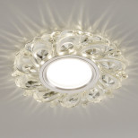 Встраиваемый точечный светильник с LED подсветкой 2219 MR16 CL прозрачный