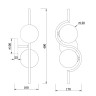 Настенный светильник (бра) Freya FR5124WL-02BS