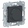 Светорегулятор поворотный Schneider Electric Unica New 5-200 Вт, антрацит