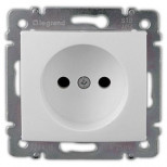 Розетка силовая Legrand Valena Classic 2K на винтах, белая 774416