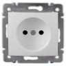 Розетка силовая Legrand Valena Classic 2K на винтах, белая 774416