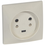 Розетка Legrand 20A 2К+З, на захватах, слоновая кость