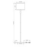 Торшер Arte Lamp North A5896PN-1PB
