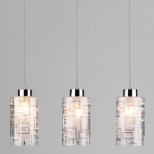 Светильник с тремя плафонами 50002/3 хром