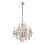 Подвесная люстра Lumina Deco Eliza LDP 7026-8+4 SL+GD Подвесная люстра Lumina Deco Eliza LDP 7026-8+4 SL+GD