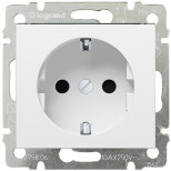 Розетка силовая Legrand Valena Classic 2K+3 на винтах, белая 774420