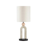 5410/1T MODERN ODL_EX23 167 черный матов./бежевый металл/полирезин/ткань Настольная лампа E27 1*60W BAGEL