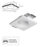 A9283PL-1WH Светильник потолочный гипсовый INVISIBLE для MR16 120x120x42мм
