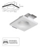 A9283PL-1WH Светильник потолочный гипсовый INVISIBLE для MR16 120x120x44мм