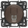 Розетка телефонная Legrand Celiane RJ-11, 1 выход, графит 067340+067937+080251