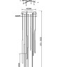 Подвесной светильник Maytoni MOD236PL-L54BS3K