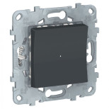 Светорегулятор кнопочный Schneider Electric Unica New 7-200 Вт, антрацит