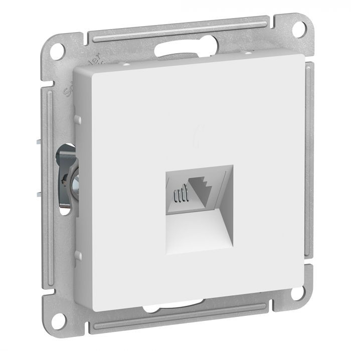 Розетка RJ-11 Schneider Electric Atlas Design белая