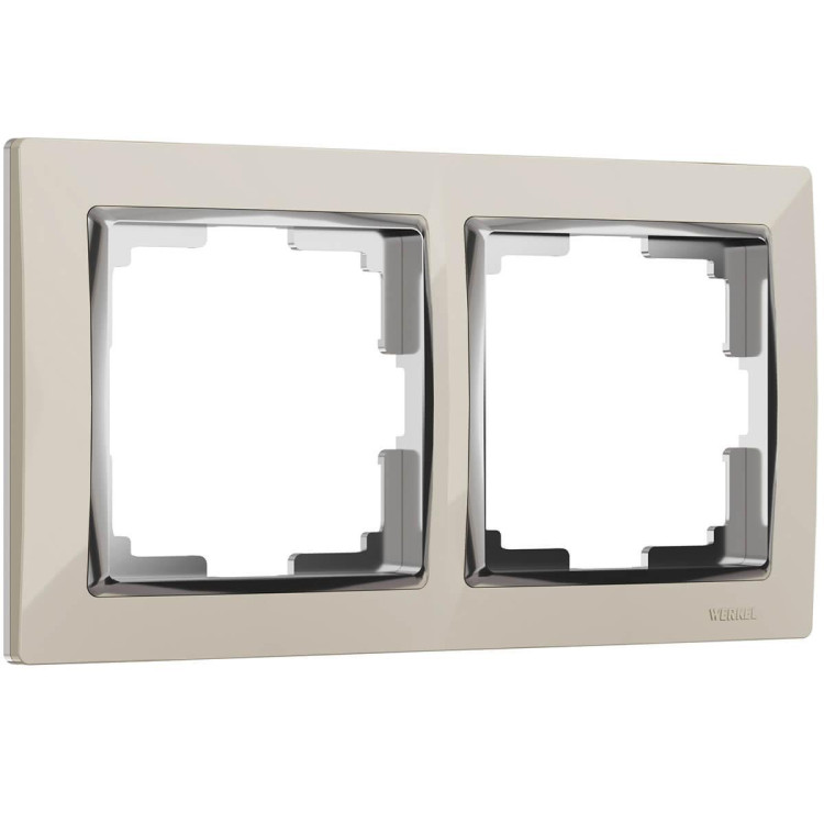 Рамка Werkel Snabb на 2 поста слоновая кость WL03-Frame-02-ivory 4690389046315