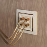 Акустическая розетка Werkel х4 слоновая кость WL03-AUDIOx4 ivory 4690389059247