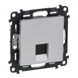 Розетка RJ-45 Legrand Valena Life одиночная, cat. 5e, до 100 Мб/с, алюминий 753640