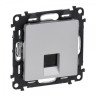 Розетка RJ-45 Legrand Valena Life одиночная, cat. 5e, до 100 Мб/с, алюминий 753640