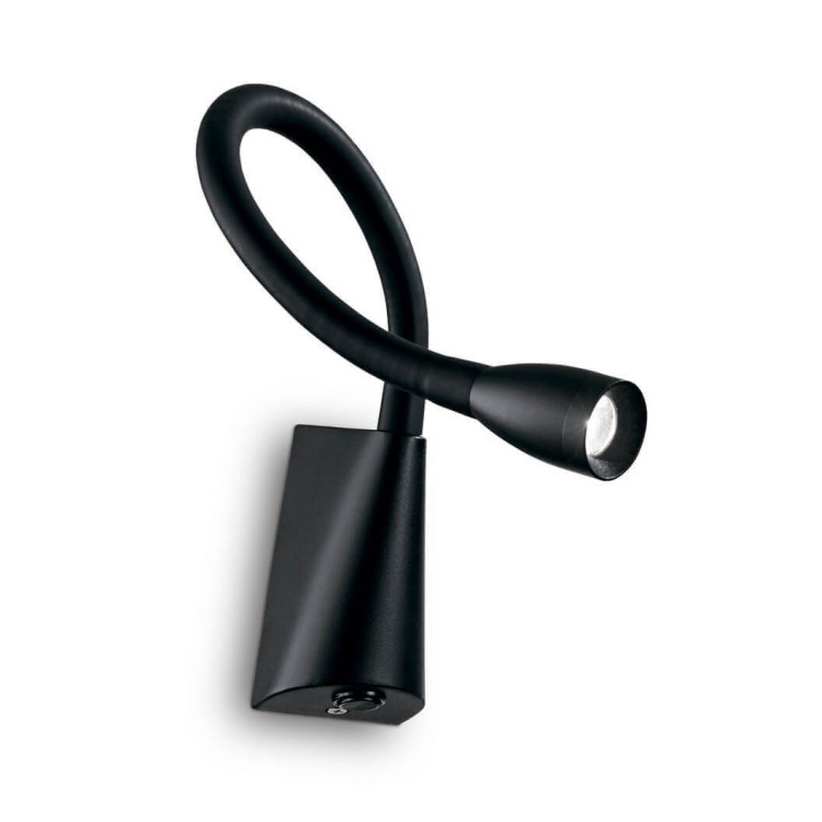 Светодиодный спот Ideal Lux Goose Ap Nero 142692 Светодиодный спот Ideal Lux Goose Ap Nero 142692