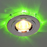 Точечный светильник со светодиодами 2020/2 SL/LED/GR (хром / зеленый)