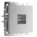 Розетка Werkel Ethernet RJ-45 серебряный WL06-RJ-45 4690389053931