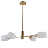 6512/4C MODERNI LN23 115 латунь Люстра потолочная E14 4*40W 220V MONROE