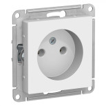 Розетка силовая Schneider Electric Atlas Design без заземления, белая