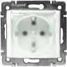Розетка силовая Legrand Valena Classic 2K+3 с крышкой, с защитными шторками, белая 774220
