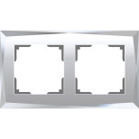 Рамка Werkel Diamant на 2 поста зеркальный WL08-Frame-02 4690389143823