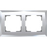 Рамка Werkel Diamant на 2 поста зеркальный WL08-Frame-02 4690389143823