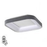 7769/56L AVRA LED SN 039 Светильник металл/белый/серый LED 56Вт+14Вт 3000-6000K 500х500 IP43 пульт ДУ+подсветка SHARMEL