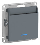 Выключатель для гостиниц Schneider Electric Atlas Design с подсветкой, грифель