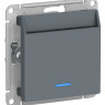 Выключатель для гостиниц Schneider Electric Atlas Design с подсветкой, грифель