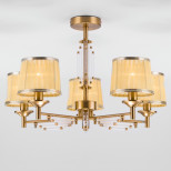 Потолочная люстра Eurosvet 60081/5 золотая бронза