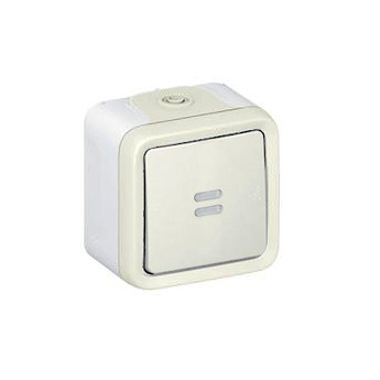 Выключатель Legrand Plexo IP55 с подсветкой, в сборе 069689+069613