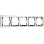 Рамка Werkel Snabb на 5 постов белая WL03-Frame-05-white 4690389059346