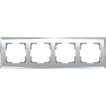 Рамка Werkel Diamant на 4 поста зеркальный WL08-Frame-04 4690389143847