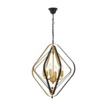 Подвесная люстра Lumina Deco Crulia LDP 8005-6 BK+MD Подвесная люстра Lumina Deco Crulia LDP 8005-6 BK+MD