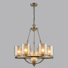 6524/7 COUNTY LN23 39 античная латунь Люстра E27 7*60W 220V RIVERLY