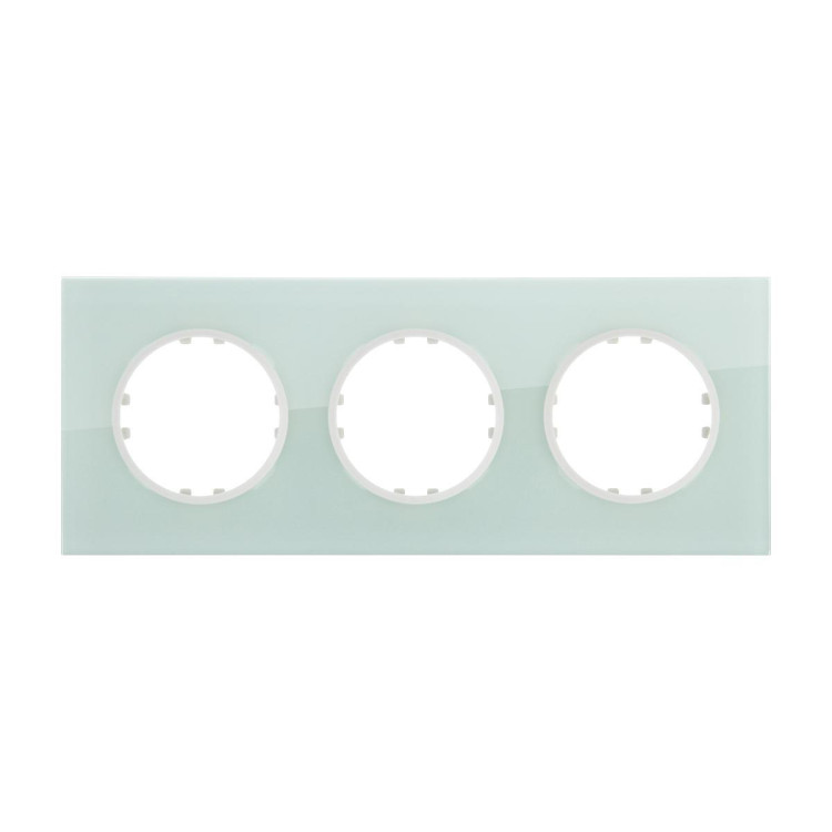 Рамка LK Studio 3-постовая квадрат из натурального светлого стекла Vintage 884311-1