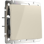 Выключатель Werkel одноклавишный проходной слоновая кость WL03-SW-1G-2W-ivory 4690389046155