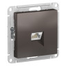 Розетка Schneider Electric Atlas Design RJ-45 кат. 6a, мокко